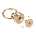 thumbnail image 5 of Uxcell 6pcs O Ring Brass Round Head Rivets Studs 9mm Metal Rivets Fasteners with Screw and Pull Ring, Gold Tone, 5 of 6