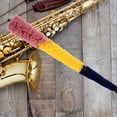 thumbnail image 3 of KAKOWELY Saxophone Cleaning Brush Sax Musical Instrument Cleaner Sax Maintain Care Tool Random Color,20.28"X2.36"X1.77", 3 of 5