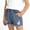 Dark Gray, variant on Amidoa Girls Shorts Elastic Waist Casual Summer Soft Shorts for Kids Blue Size 6