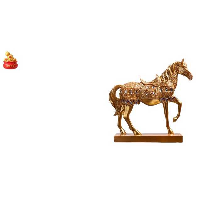 Escultura de escritorio,Estatua de la Cuenca del Tesoro,regalo de cumpleaños de Feng Shui,Adorno artesanal de mesa para decoración del hogar,Estatuas de caballos,Estatuas de caballos Figura