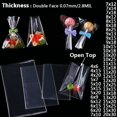 thumbnail image 1 of Bolsa transparente plana abierta para dulces, bolsa de celofán de plástico OPP, embalaje de piruletas, embalaje de galletas, bolsas de regalo pequeñas para fiesta de boda Tan Jianjun unisex, 1 of 1