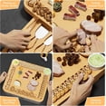 thumbnail image 6 of BN-LINK Charcuterie Board Set, 3 Drawers Large Bamboo Cheese Board & Platter with Accessories, House Warming Gift & Holiday Gift, 6 of 9