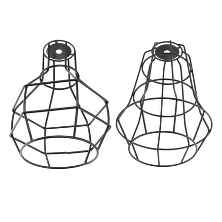 

2pc Iron Wire Cage Hanging Lamp Pendant Light Chandelier