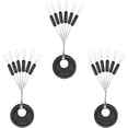 thumbnail image 1 of 1200pcs Fishing Rubber Bobber Stoppers 6 in 1 Float Sinker Stops Black Oval Cylinder for Fishing Line Cylinder Shape M(4-8LB Line) Cylinder Shape M(4-8LB Line), 1 of 8