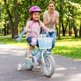 thumbnail image 4 of Gymax 12 Inch Girls Bike Kids Bicycle w/ Removable Basket Streamers Hand Brake, 4 of 10