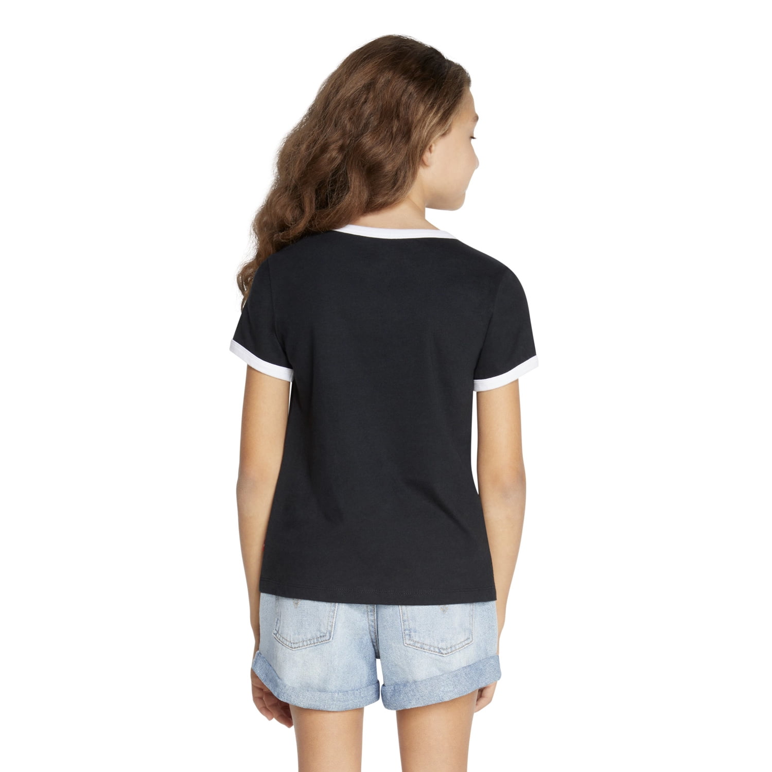 Levi's Girls Short Sleeve Ringer T-Shirt, Sizes 4-16
