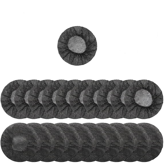 Disposable Headphone Covers 100 Pack, Non-Woven Stretchable Ear Pad Covers for Fitness and Aviation, Hygienic Headset Shield for Personal Use