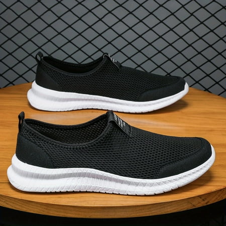 

Men s Mesh Design Breathable Slip-On Casual Lightweight Shoes for Traveling Jogging Spring and Summer