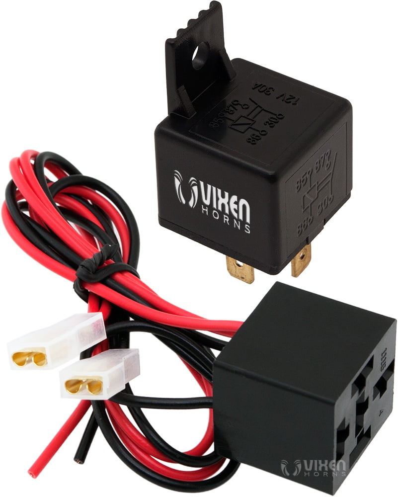 Vixen Horns 4PIN Horn Relay 30A/12V with 4PIN Prewired Quick Connect