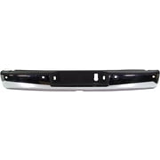 Chrome Step Bumper Face Bar and Pads With Tow Hook Holes fits 2016-2020 Nissan Titan XD