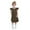 Brown—Prime Deals 2025, variant on Mevxay Girls Midi Dress Summer Ruffle Sleeve A Line Swing Basic Skater Twirl Party Dresses 4-12 Years Brown