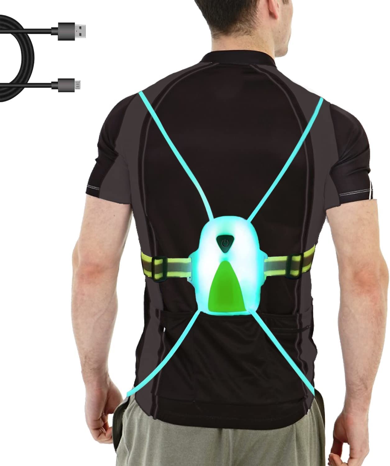New Year's Deals!LED Reflective Running Vest with Front Light