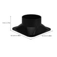 thumbnail image 2 of FRCOLOR Plastic Air Outlet Inlet Adaptor Duct Connector Flange For Ventilation System Exhaust Duct Flange Plumbing Flange Flange Connection Pipe, 2 of 8