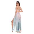 thumbnail image 3 of FORMRS Womens Long Sarong Beach Wrap Semi-Sheer Bikini Skirt Bathing Swimsuit Cover Up, Green Deer, 3 of 7