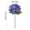 thumbnail image 3 of Hydrangea Artificial Flowers Bulk Hydrangea Silk Flowers with Stems Flower Bouquets for Florals Arrangement Home Wedding Party Centerpieces Decor Arch Decoration （Dark Purple）, 3 of 6