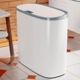 thumbnail image 4 of Cubo de basura con sensor automático, cubo de basura de gran capacidad con tapa para baño, 4 of 9