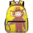 thumbnail image 1 of Curious George Backpack School PackS PC Bags Large Capacity Multifunctional Travel Unisex, 1 of 6