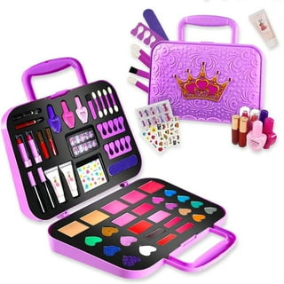 Make It Real: Glam Makeup Set - 10 Piece Travel Hard Case, Tweens & Girls,  All-in-One Cosmetic & Beauty Kit, Includes Instrumental Dream Guide for