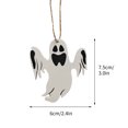 thumbnail image 3 of EUDIDV Spooky Ornaments Wooden Crafts Halloween Pendant Shopping Mall Ghost Festival Decorative Props Puzzle Printing Wood Chip Creepy Props, 3 of 5