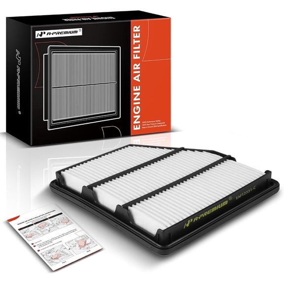 A-Premium Front Engine Air Filter Compatible with Nissan Altima 2019 2020 2021 2022 2023 2.5L, Replace# 16546-6CA0A