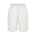 thumbnail image 4 of Men's Shorts Leather Hop Motorcycle Ride Party Disco Short Pants for Men White, 4 of 8