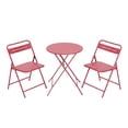 thumbnail image 6 of KAMEROUT 3-Piece Outdoor Bistro Sets with Table and 2 Chairs, Red, 6 of 6