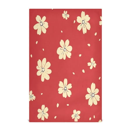 

6-Pack Decorative Kitchen Towels - Absorbent Dish Cloths 28x18 Inches Quick-Dry Polyester with Hanging Loop，Small Flower Stickers