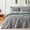 Grey, variant on Joyfy Tufted Queen Comforter Set, 3 Pieces Coral Pink Boho Queen Bedding Set with 1 Plaid Geometric Comforter and 2 Pillow Shams, Checkered Bed in a Bag for All Seasons