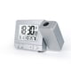thumbnail image 1 of Cateissary Reloj despertador de proyección LED Digital electrónico recargable techo humedad temperatura proyector retroiluminación relojes Electrónica Plata, 1 of 6