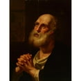 thumbnail image 3 of Balthasar Denner 19x24 Black Modern Framed Museum Art Print Titled - Saint Peter (1742), 3 of 5