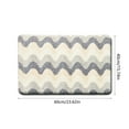 thumbnail image 3 of Absorbent Bath Rug Blue White 24x16 Inch Non-Slip Polyester Carpet Mat for Bathroom Bedroom Entrance Quick Dry Machine Washable, 3 of 6