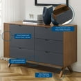 thumbnail image 6 of Modway Dylan Dresser in Walnut Gray, 6 of 7