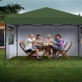 thumbnail image 6 of EastVita 10x10 Pop Up Awning with 4 Sidewalls 4 Ground Stakes 4 Ropes 4 Sandbags Green, 6 of 7