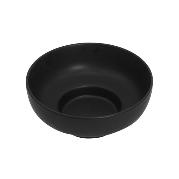 Ashland Decorative Bowl - Chic Round Stoneware Potpourri Display - Black - 9.7" Diameter - 1-Pack