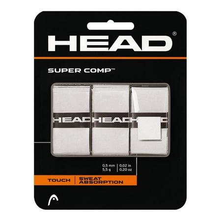 Head Super Comp Grip White (3-Pack)