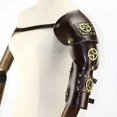 thumbnail image 1 of Medieval Steampunk Spaulder Roman Gladiator Shoulder Armor Vintage Leather Pauldrons Cosplay Warrior Larp Costume For Men, 1 of 5