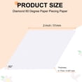 thumbnail image 2 of 200 Count Diamond  Paper Piecing Paper for Quilting, 2-Inch 60 Degree Rhombus English Paper Piecing Template, Foundation Paper Pieces Patchwork Supplies, 2 of 6