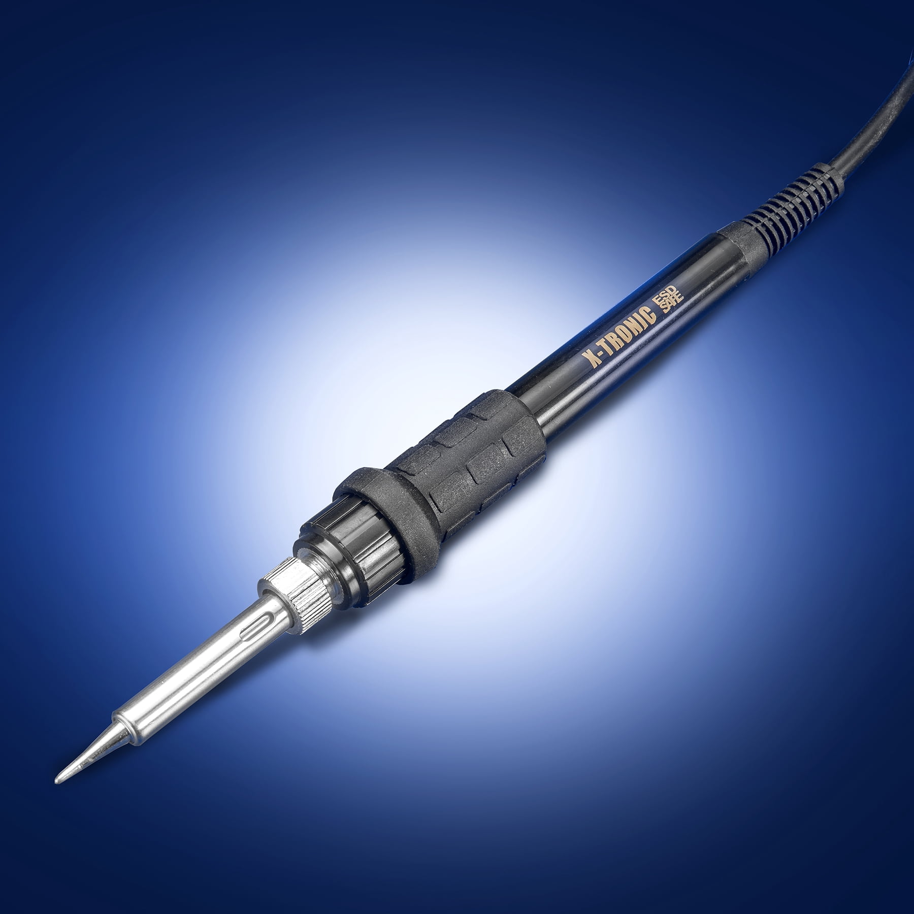 X-Tronic 3060-PRO 75W Soldering Iron Station – Dual LED Display, Adjustable Sleep Mode, °C/°F Conversion, 5 Extra Tips & Helping Hands