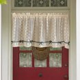thumbnail image 1 of Dvkptbk Rideau Court en Dentelle de Coton Rideau de Porte d'Armoire Rideau de Blocage de Porte Rideau Flottant Décoration de Noël, 1 of 6