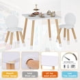 thumbnail image 6 of UTEX 2-in-1 Kids Table with 2 Chairs Set, White, 6 of 7