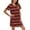 Red, variant on TSADFHJI Silk Robes for Women Set Womens Short Sleeve Striped Printing Sleepshirt Scoopneck Cute Nightdress Comfy Nightgown Dress M Black