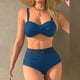 thumbnail image 1 of Tankini deportivo para mujer, estampado a juego, con cremallera, ajustado, para surf, dos piezas, tankini, 2 piezas, 1 of 4