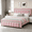 Pink, variant on 4 Ever Winner Twin Bed Frame, Velvet Upholstered Bed Frame with Diamond Headboard, Black Bed Frame Twin Size , Black