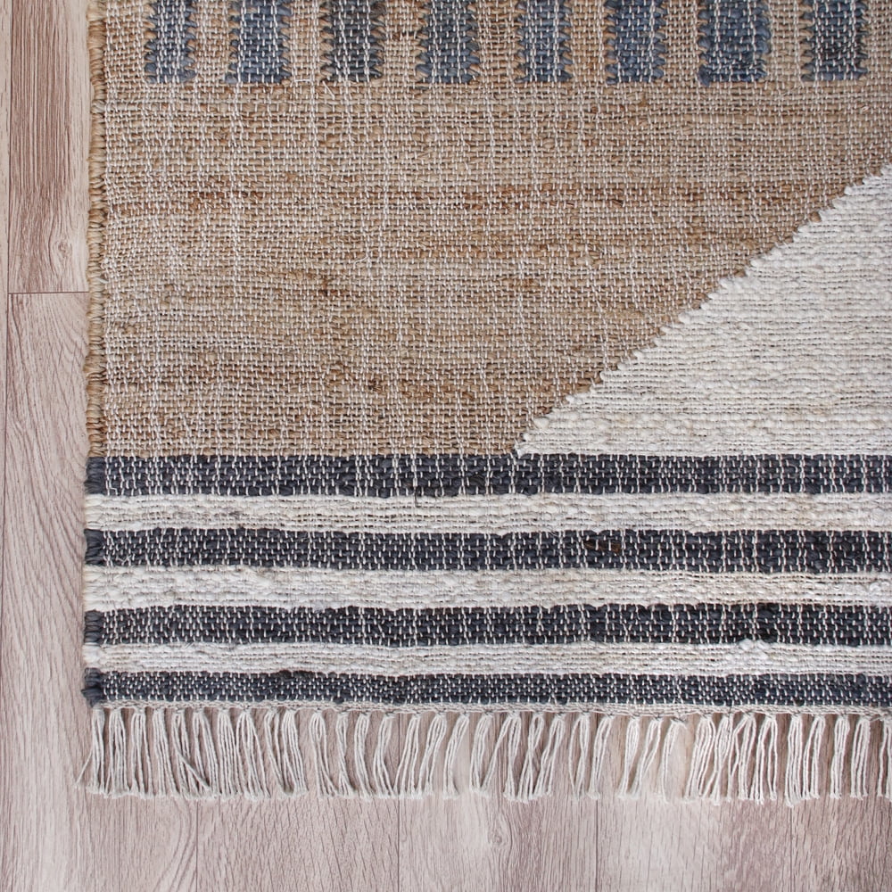 Ox Bay Finley Modern, Bohemian Geometric Hand-Made Area Rug, 4' x 6'
