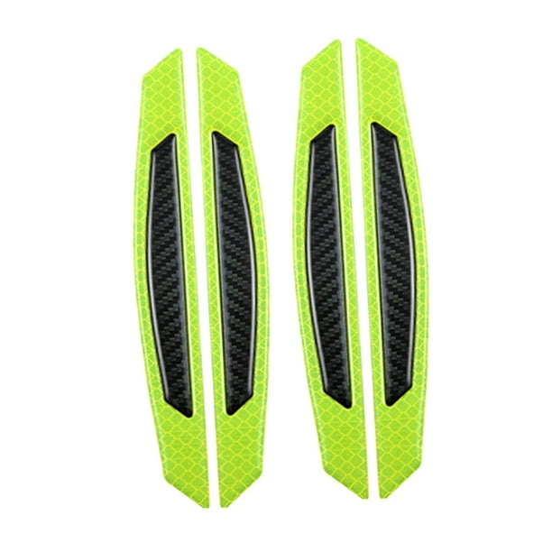 Tira de luces LED para puerta de coche que brilla en la oscuridad, luz intermitente de advertencia, luz estroboscópica. Verde negro