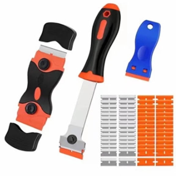 CCOCC Razor Blade Scraper,Protective Cover Plastic Scraper,Flexible Thorough Cleaning,Style9
