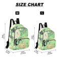 thumbnail image 3 of JIALIOU Mini Backpack Purse for Women Quilted Casual Daypack Small Travel Shoulder Bag, Adorable Green Pumpkin Cat, 3 of 7
