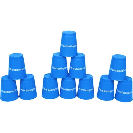 Quick Stack Cups - Set of 12 Sport Stacking Cups - By Trademark Innovations