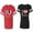 Men Red / Women Black, variant on I Love My Husband Wife Matching Couple Cotton Jerseys (Men Red / Women Black) (Men S / Women S)