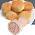 thumbnail image 7 of Mightlink Wooden Seal Ergonomic Healthy Material Classic Pattern Comfortable Handle Chinese Pastry Baking Decorate Clear Texture Chinese Character Pastry Wood Mold Baking Accessories, 7 of 7